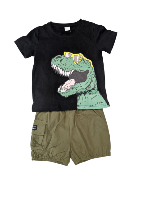 Dino Cargo T-Shirt and Shorts Set