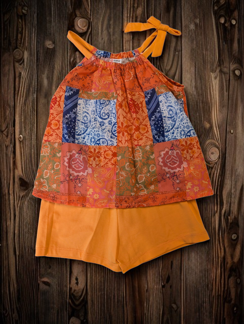 Boho Cami Top and Shorts Set