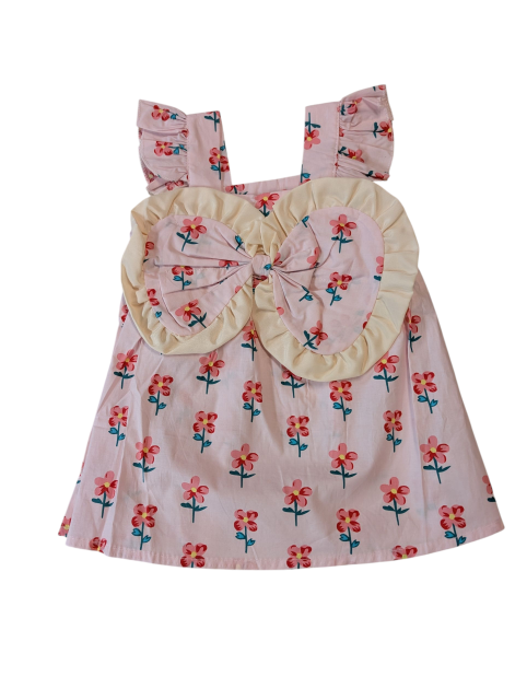 Floral Big Bow Dress