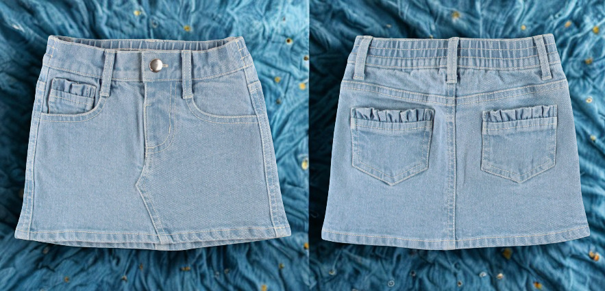 Light Wash Denim Skirt