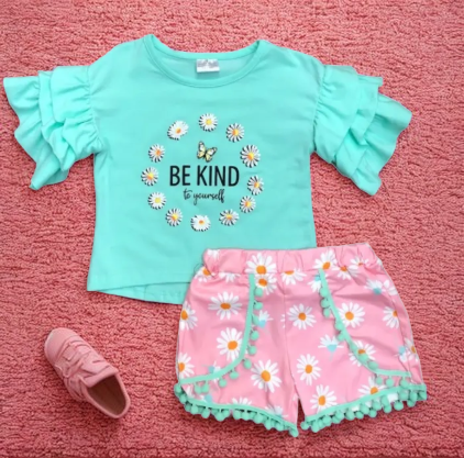 Be Kind Top and Shorts Set