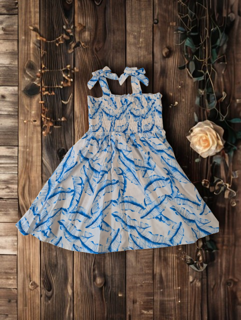 Floral Cami Blue Dress