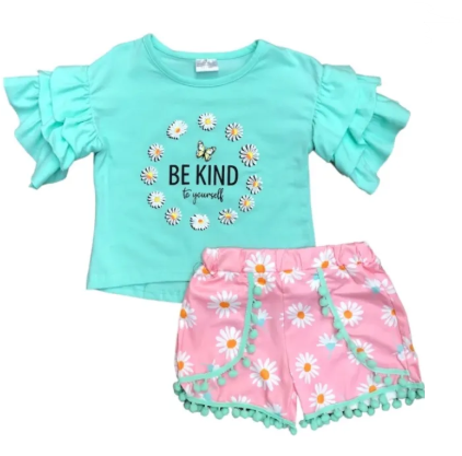 Be Kind Top and Shorts Set