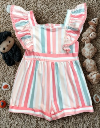 Pastel Striped Romper