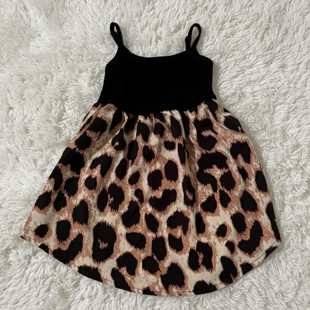 Leopard Print Spaghetti Strap Dress